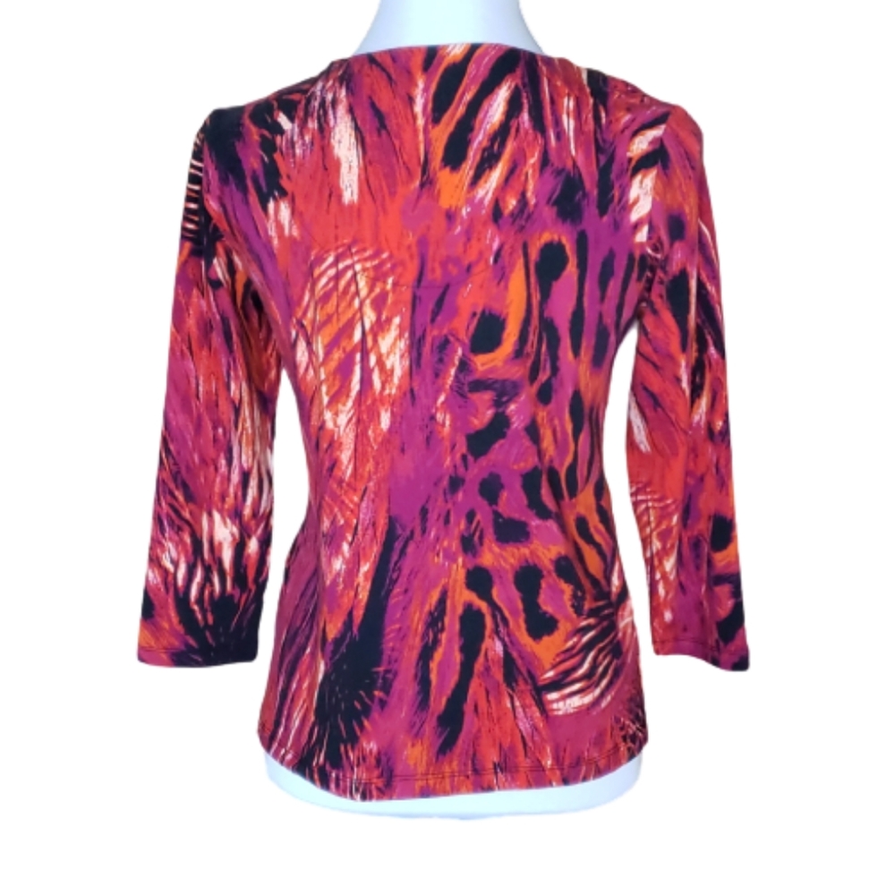 Ruby Rd. Petite Color Splash Top Sz SP - Picture 2 of 5